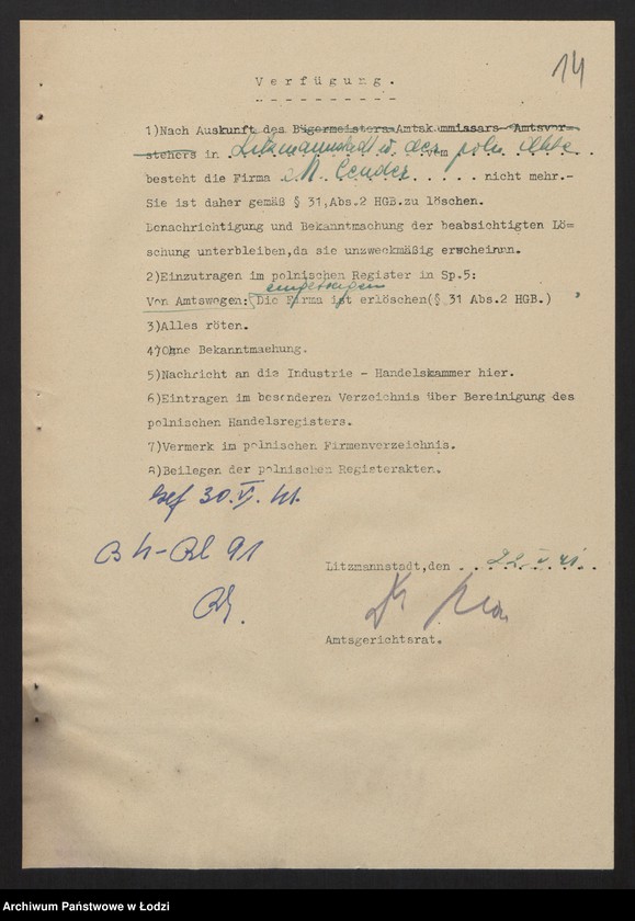 Obraz 16 z jednostki "Mojsze Cender - sprzedaż towarów manufakturowych"