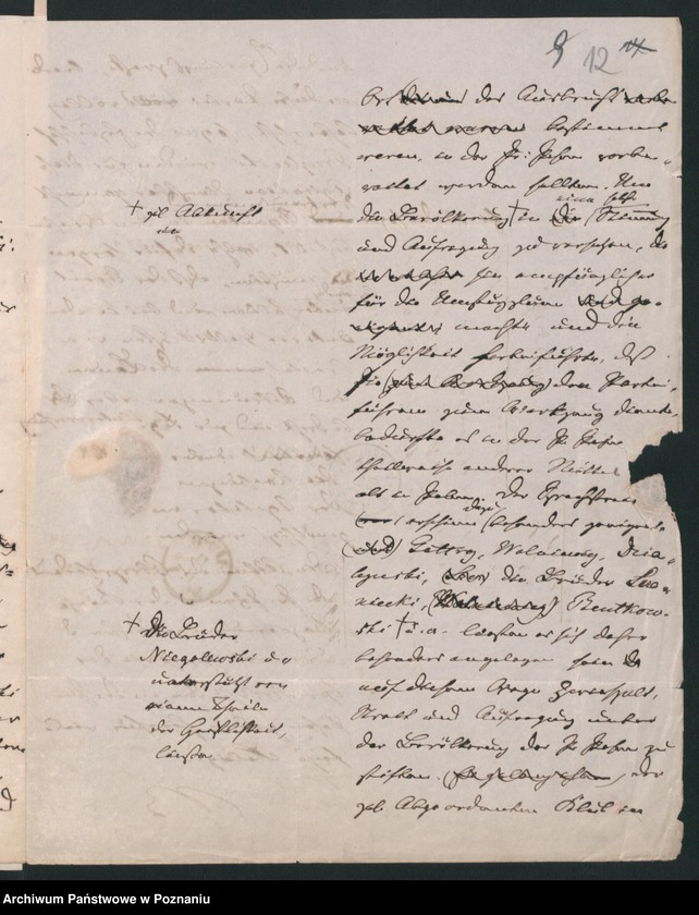 Obraz 15 z jednostki "A. betr. Alexander von Guttry, Gutsbesitzer auch Johann Kurzyna in Paris"