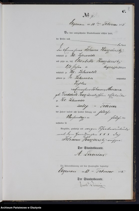 image.from.unit.number "Sterbe-Neben-Register Nr 1 - 65"