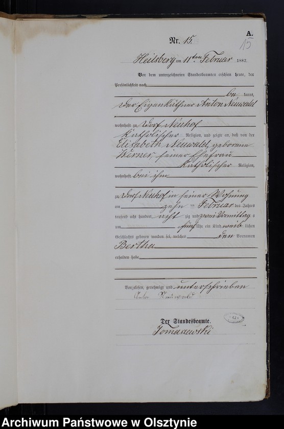 image.from.unit.number "Geburts-Haupt-Register Nr 1 - 156"