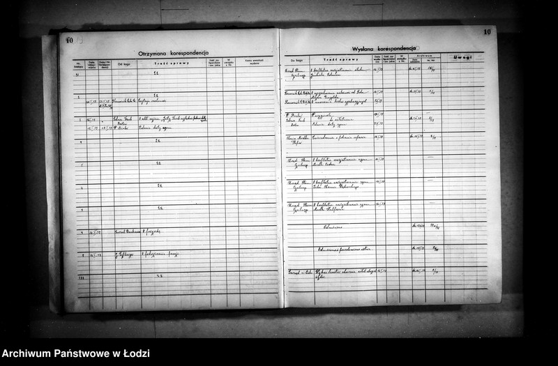 Obraz 13 z jednostki "Dziennik ogólnej korespondencji [przychodzącej i wychodzącej]"