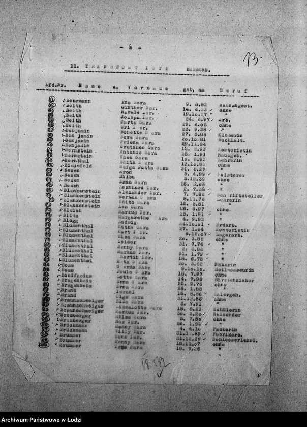 image.from.unit.number "[Wykazy imienne Żydów zagranicznych wsiedlonych do getta]"