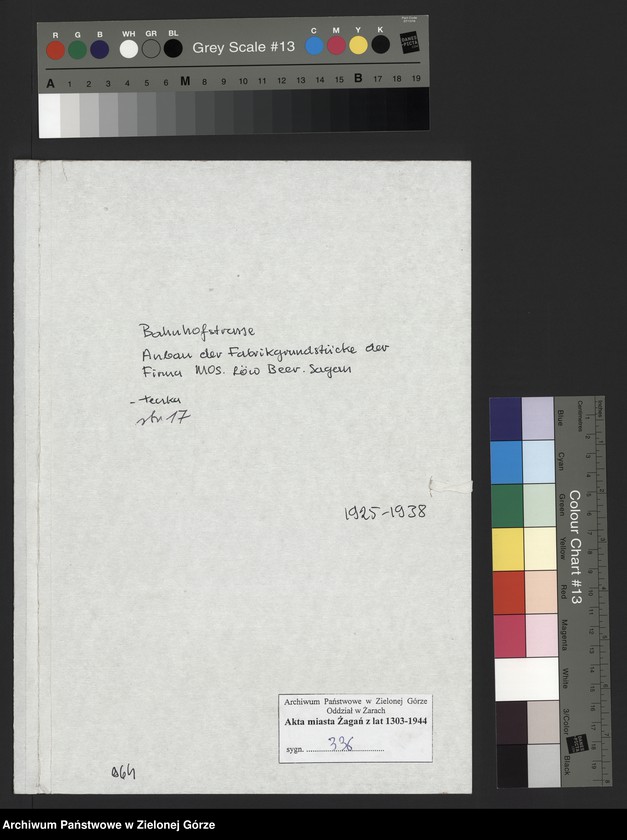 Obraz 2 z jednostki "Bahnhofstrasse. Tuchfabrik - Moss Löw Beer. Anbau der Fabrikgrundstück der Firma Mos. Löw. Beer. Sagan."