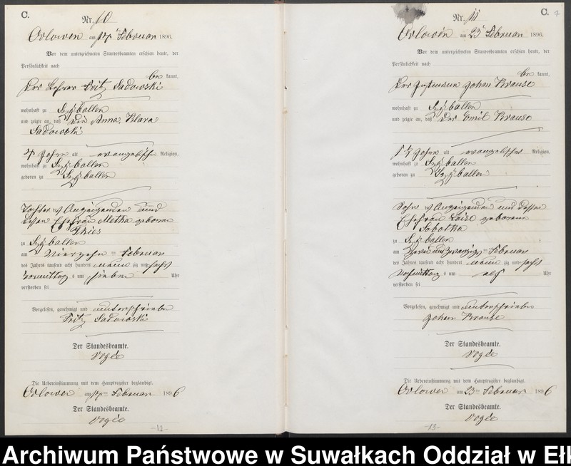 image.from.unit.number "Sterbe-Neben-Register des Preussischen Standes-Amtes Orlowen Kreis Loetzen"