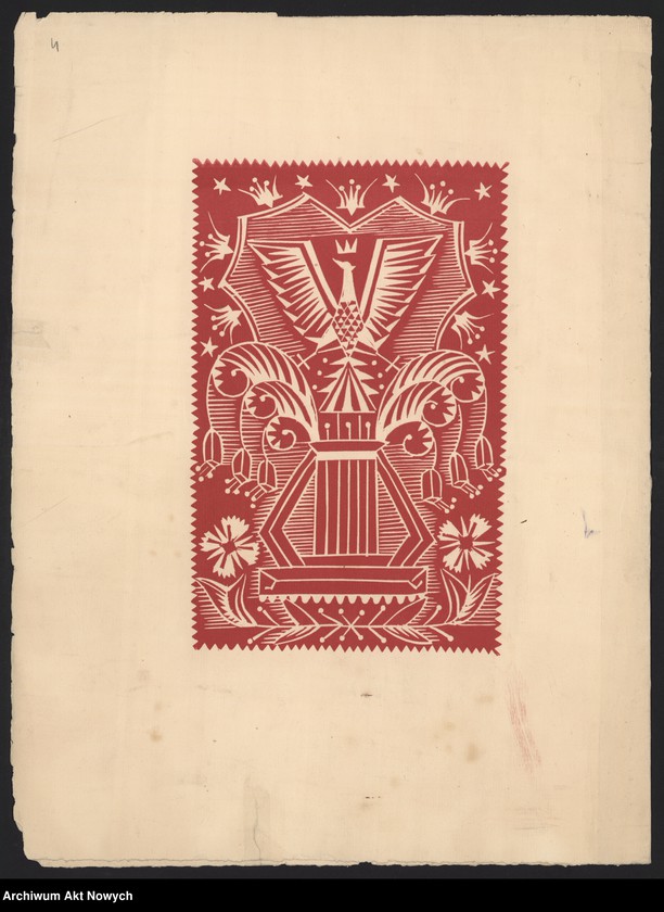 image.from.unit.number "Adres hołdowniczy Les Amis de la Pologne wraz z fotografią popiersia I. J. Paderewskiego"