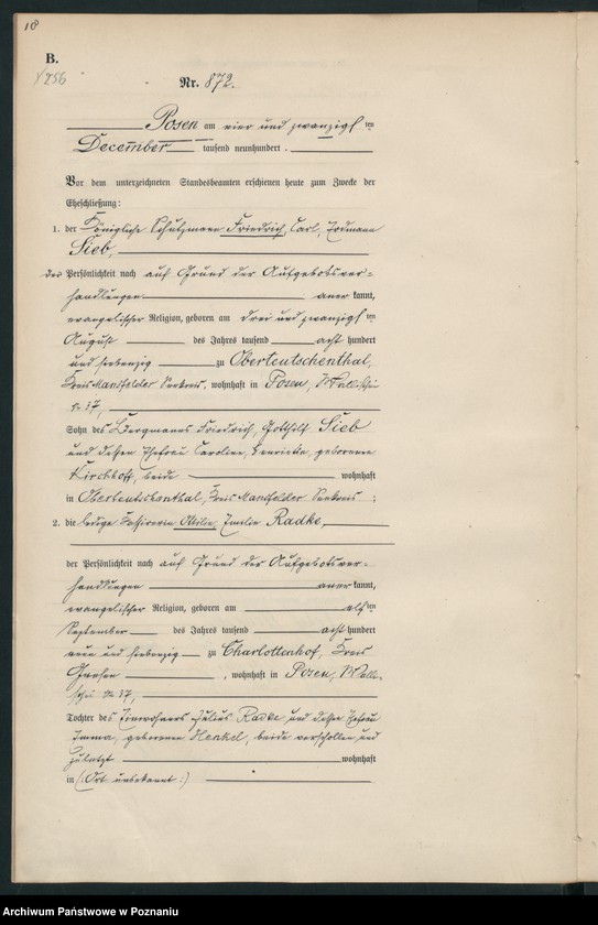 Obraz 13 z jednostki "Księga miejscowa małżeństw"