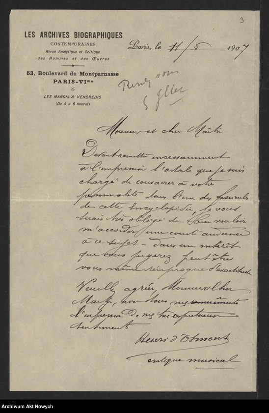 image.from.unit.number "Artykuły słowników biograficznych i encyklopedii. Korespondencja dla ustalenia danych biograficznych I. J. Paderewskiego"