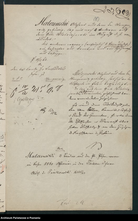 Obraz 17 z jednostki "A. betr. Familie von Malczewski"