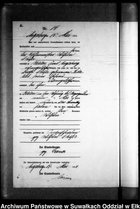 image.from.unit.number "Geburts-Neben-Register des Preussischen Standes-Amtes Kehlen Kreis Angerburg"