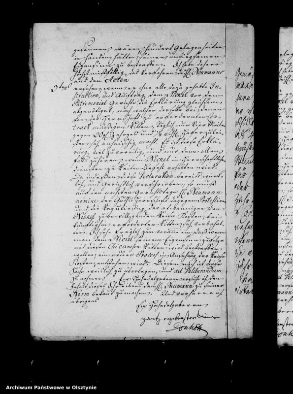 image.from.unit.number "Schriften zur Sasche der Schönberger Gutsherrschaft contra den Frei-Schulzen S. Nickel in Sommrau wegen Nichtgestellung einer Wollfuhre nach Königsberg"