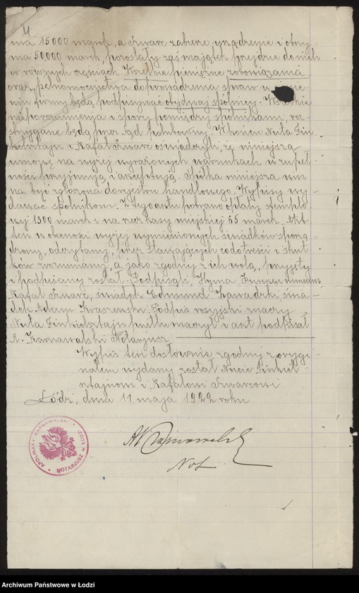 Obraz 7 z jednostki "Firma „Finkelsztein i S-ka – handel wodą sodową i owocami"