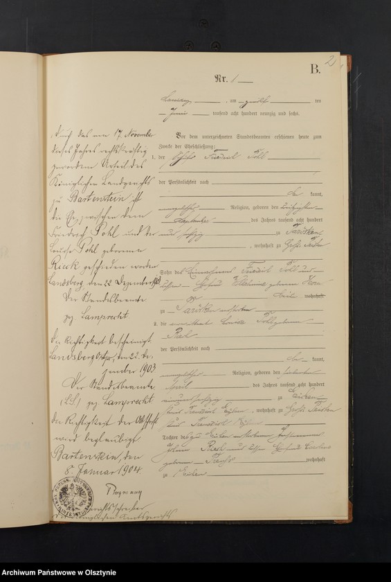 image.from.unit.number "Heiraths-Neben-Register Nr 1 - 5"