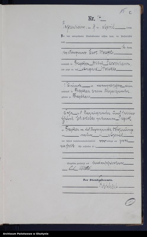 image.from.unit.number "Sterbe-Haupt-Register Nr 1 - 47"