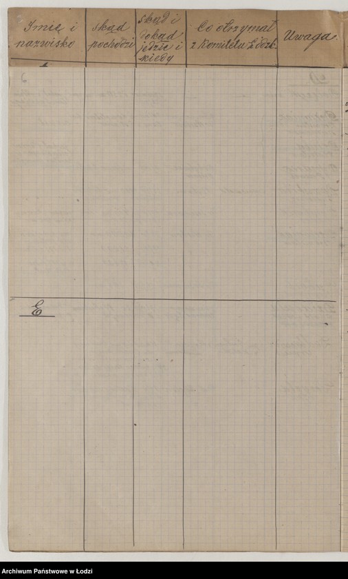 Obraz 8 z jednostki "Kontrola zapomóg wydawanych od dnia 8 maja 1921 r."