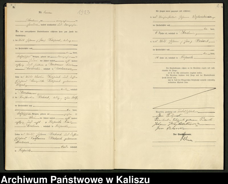 Obraz 4 z jednostki "[Księga małżeństw]"