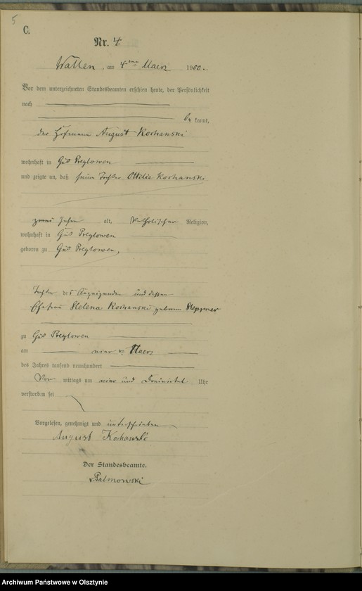 image.from.unit.number "Sterbe-Haupt-Register Nr 1 - 41"