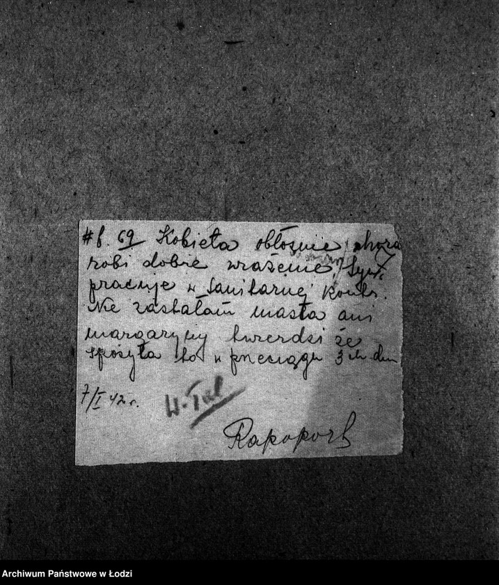 Obraz 10 z jednostki "[Wezwania osób oskarżonych o sprzedaż otrzymanych na talony produktów, by przybyły do Biura Kontroli Kuchen. Raporty kontrolerów]"
