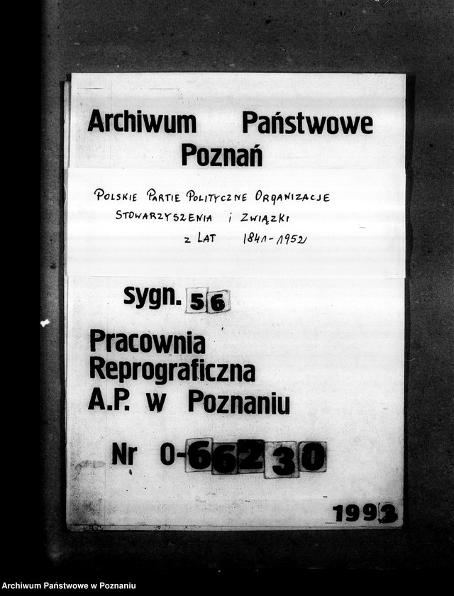 Obraz 1 z jednostki "Okólniki, programy działania, sprawy personalne wycinki prasowe"