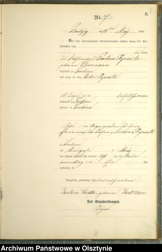 image.from.unit.number "Sterbe-Haupt-Register nr 1 - 23"