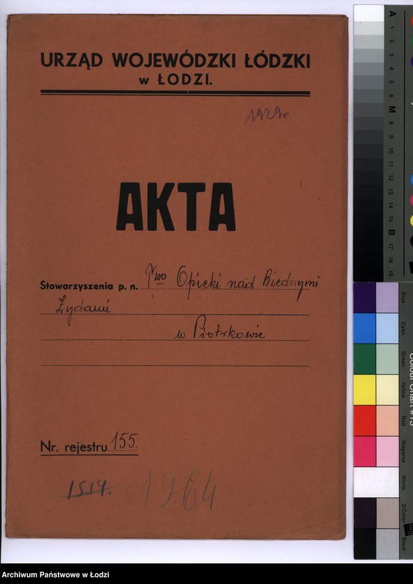 Obraz 2 z jednostki "T-wo Opieki nad Biednymi Żydami w Piotrkowie"