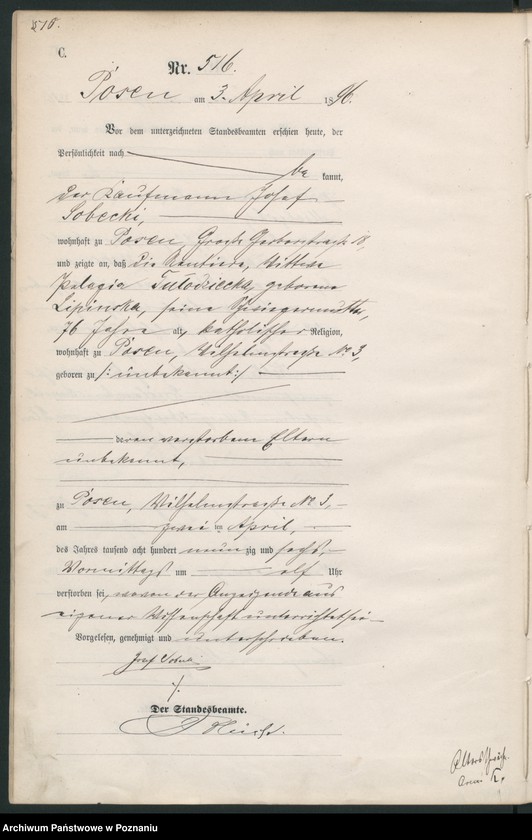 Obraz 13 z jednostki "Księga zgonów t. II"