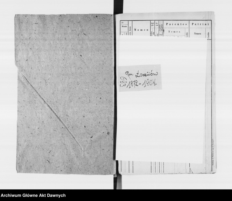 image.from.unit.number "Parafia: Łoszniów. Dekanat: Trembowla. Księga metrykalna urodzeń, ślubów i zgonów dla wsi: Łoszniów, Ostalce i Suszczyn."