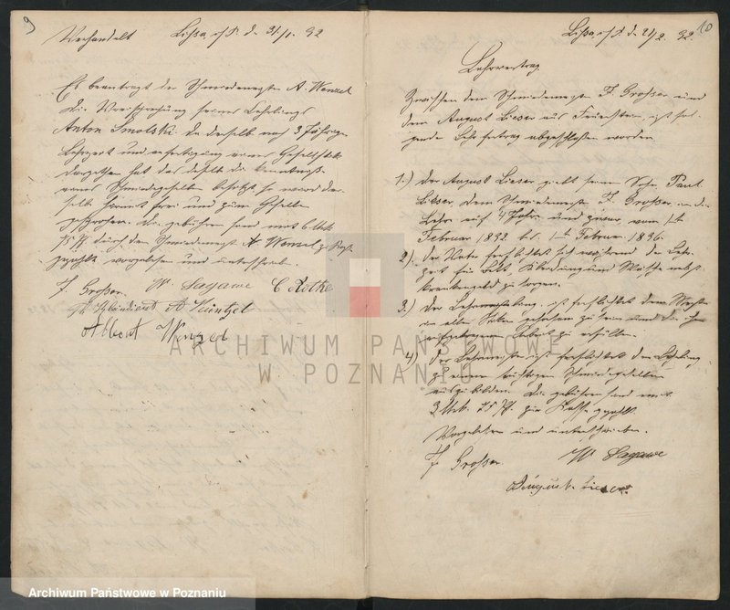 image.from.unit.number "Geschäftsbuch der Schmiede und Stellmacher Innung. [Protokolarz cechu - wpisy uczniów, zebrania kwartalne, itd.]"