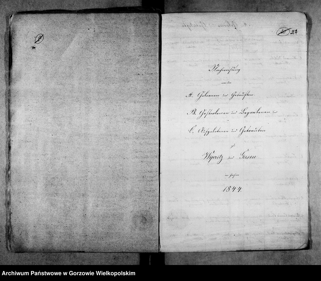 image.from.unit.number "Duplikate der Kirchenbücher von Wepritz und Friedrichstadt (Wieprzyce i przedmieście Gorzowa Wielkopolskiego), Giesen (Jeże)"