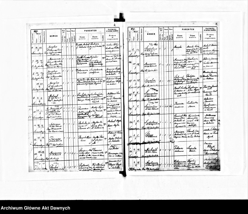 image.from.unit.number "Parafia: Bednarówka. Dekanat: Stanisławów. Księga metrykalna urodzeń dla całej parafii: Bednarówka, Bredheim, Glinki, Kubajówka, Majdan Średni, Łomadzyn, Siedliska."