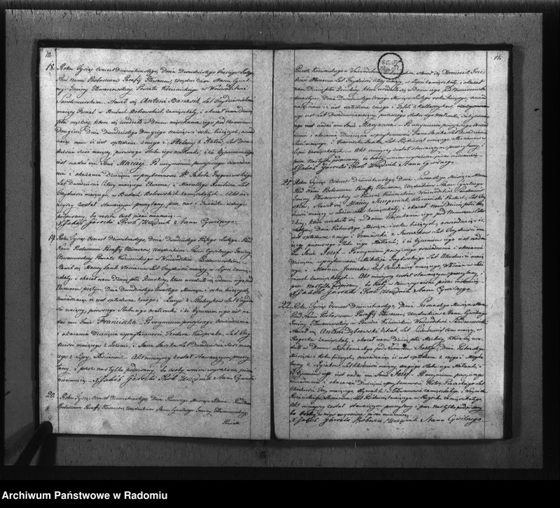 image.from.unit.number "Księga akt cywilnych gminy Głowaczew na rok 1819"