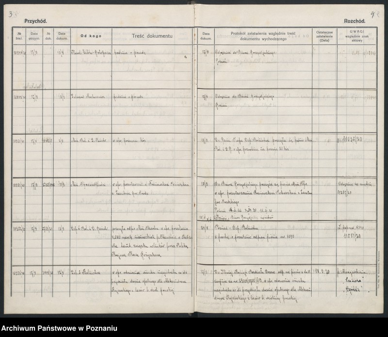 Obraz 5 z jednostki "Dziennik główny rok 1920"