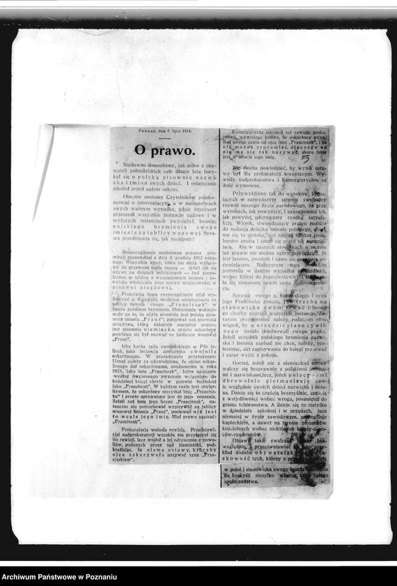 Obraz 9 z jednostki "Zbiór wycinków prasowych dotyczących działalności Towarzystwa "Straż" i innych towarzystw polskich w Oberhausen"