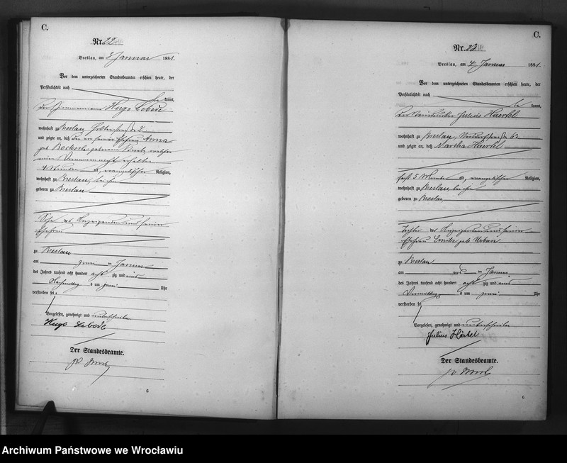 image.from.unit.number "Sterbe-Haupt-Register Breslau II 1881 Band 1"