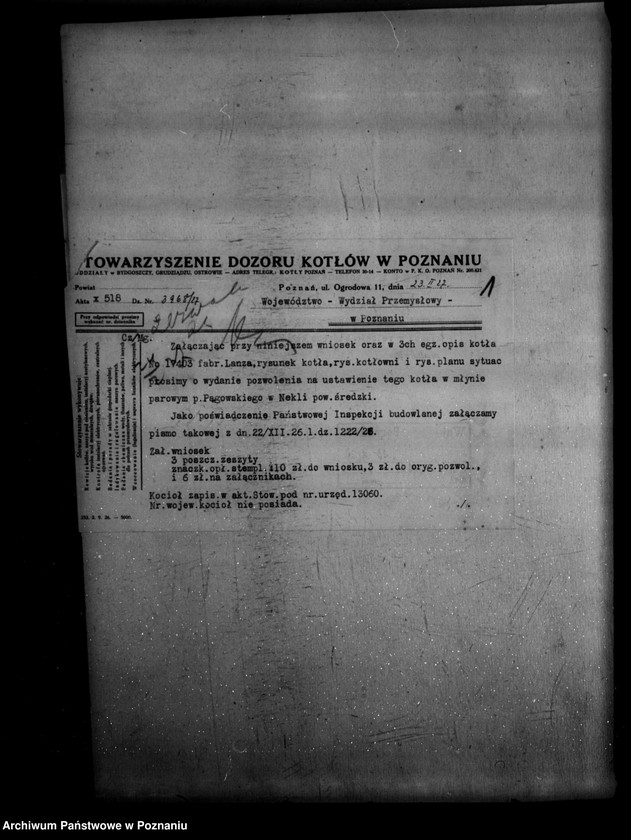 Obraz 5 z jednostki "Młyn parowy w Nekli powiat średzki własność Pągowskiego nr woj. 5942"