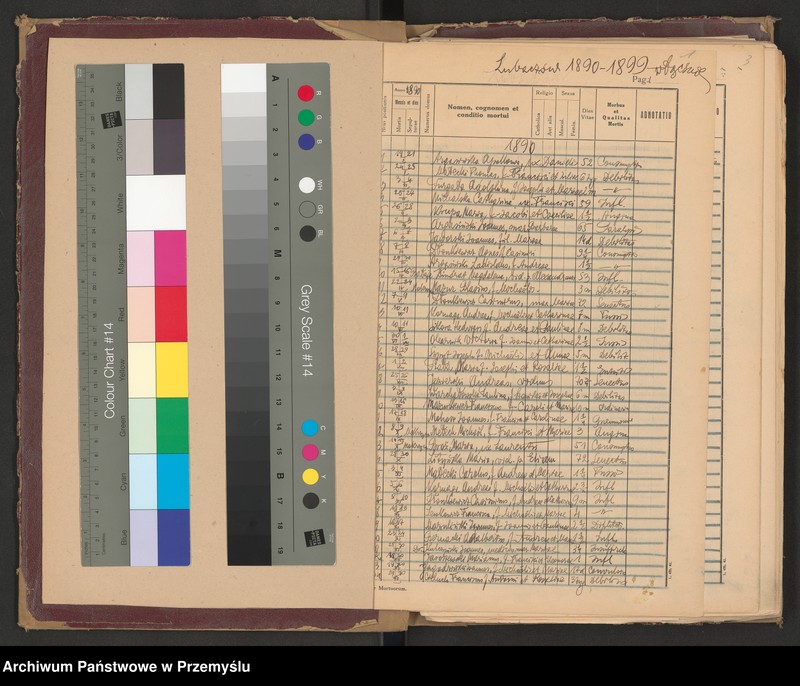image.from.unit.number "Księga zgonów - wpisy dla miejscowości Lubaczów, Ostrowiec, Krowica, Lisie Jamy, Dąbrowa, Opaka, Dąbków, Załuże, Młodów-Antoniki - odpis"