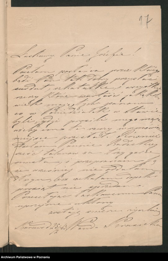 Obraz 19 z jednostki "A. betr. Familie von Krasicki"