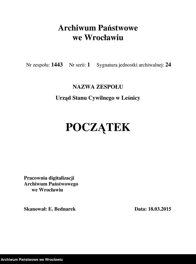 image.from.unit.number "Księga urodzeń Leśnica (Deutsch Lissa) 1909"