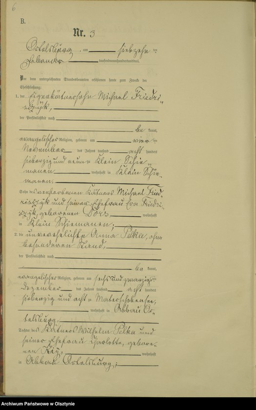 image.from.unit.number "Heiraths-Haupt-Register Nr 1 - 16"