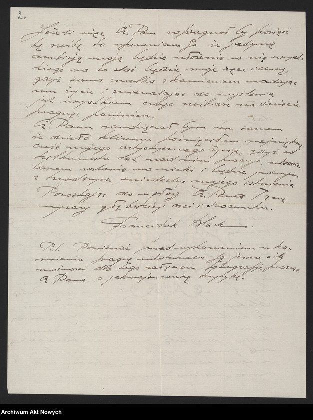 image.from.unit.number "Black Franciszek (rzeźbiarz); Załączniki: a) projekt pomnika Zjednoczenia Ziem Polskich (maszynopis); b) fotografie pomnika E. M. House
