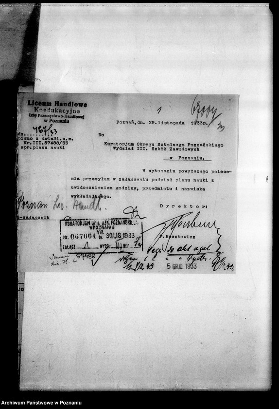 Obraz 4 z jednostki "Liceum Handlowe Koedukacyjne Izby Przemysłowo-Handlowej - Poznań"