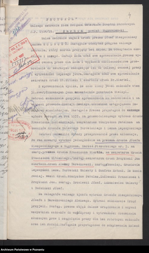 Obraz 8 z jednostki "Sarbia, powiat Czarnków - akta koła."