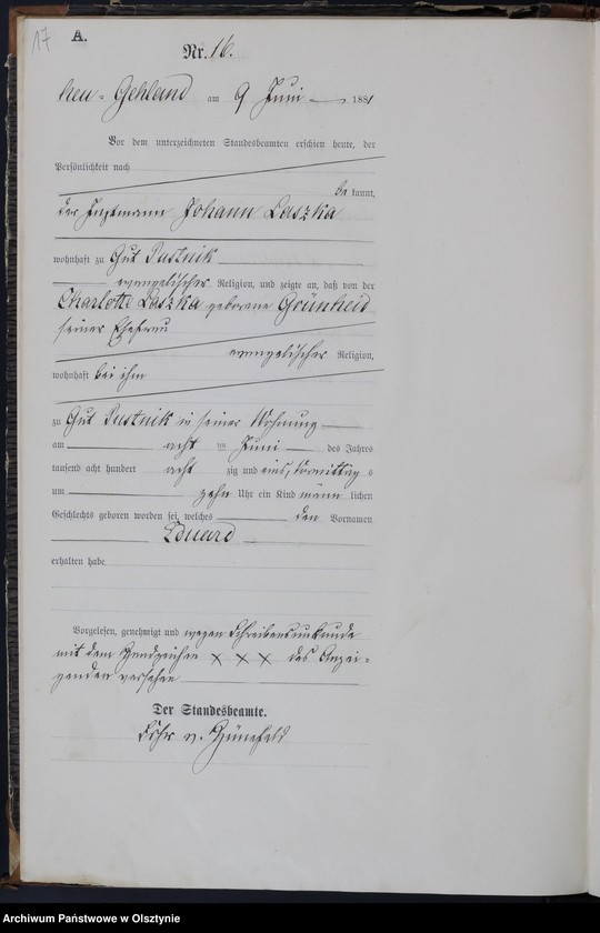 image.from.unit.number "Geburts-Haupt-Register Nr 1 - 43"