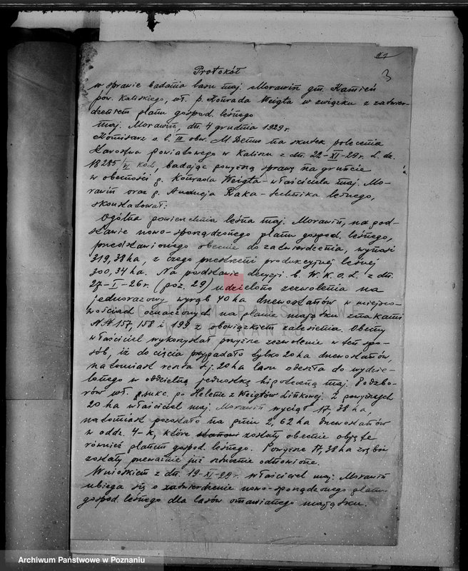 Obraz 7 z jednostki "Wyłączenie obszarów leśnych majątku Morawin powiat kaliski"