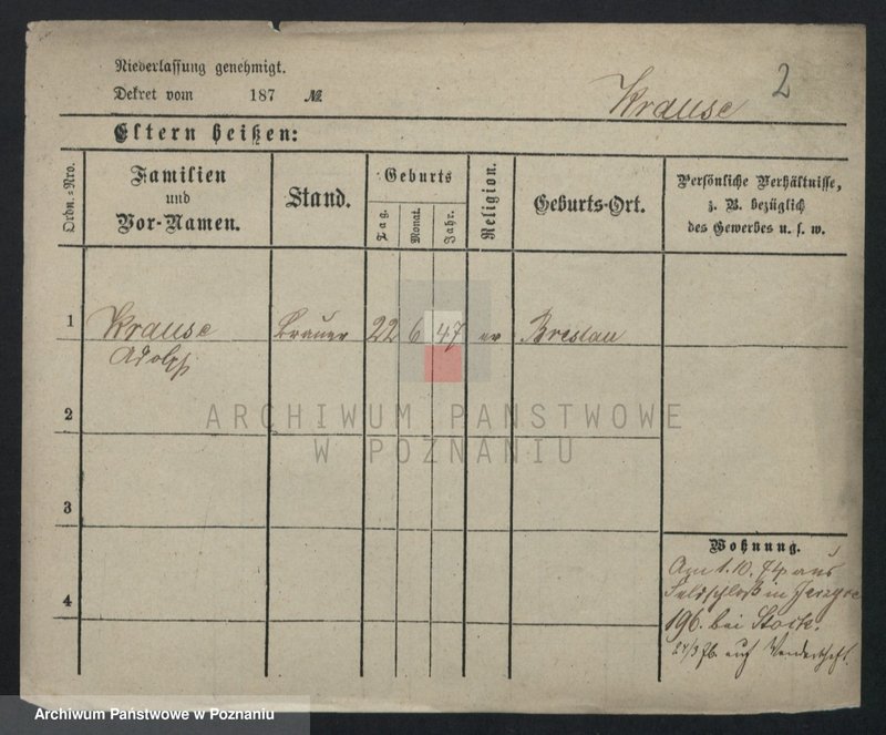 Obraz 2 z jednostki "Krause (samotni mężczyźni i kobiety do Irmgard)"