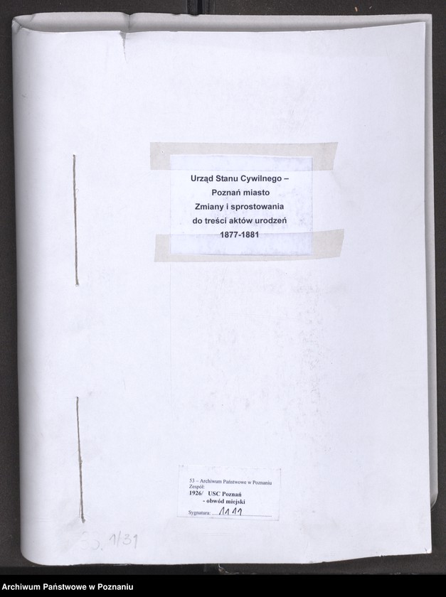 Obraz 2 z jednostki "Nachträgliche Eintragungen der Geburten und Berichtigungen der Geburtsregister"