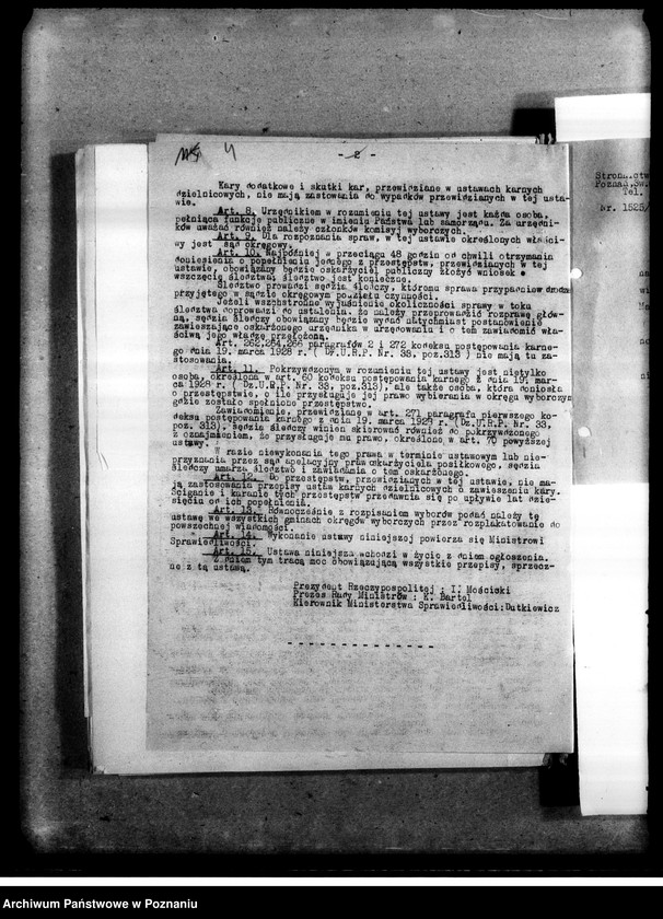 Obraz 6 z jednostki "Okólniki, zarządzenia, korespondencja dotycząca wyborów do Rady Miejskiej i wyborów kandydatów na radnych. Sprawy organizacyjne: wykazy personalne. Materiały dotyczące strajku akademickiego na wyższych uczelniach w Poznaniu"