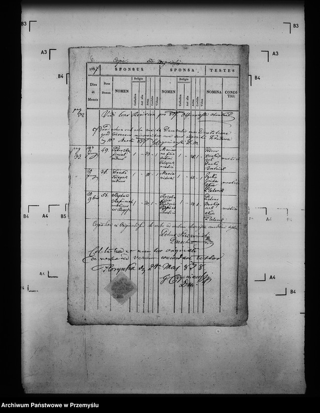 Obraz 9 z jednostki "[Kopie ksiąg metrykalnych parafii Królowa Ruska z filią Bogusza (dekanat Grybów)]"