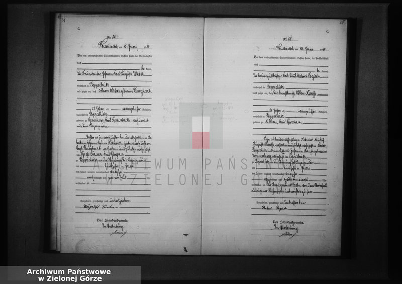 Obraz 17 z jednostki "Sterbe-Haupt-Register 1914 vol. I"