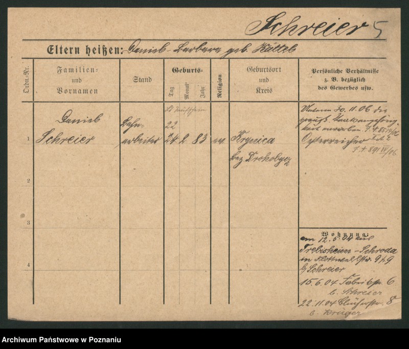 Obraz 14 z jednostki "Szrajer (Schrei...) - Szreder (Schrö..) (żonaci i wdowy)"