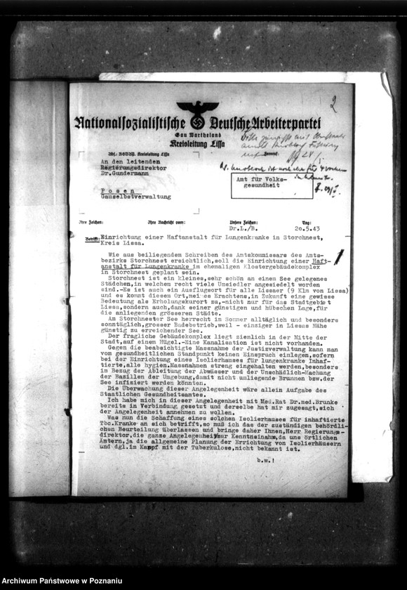 Obraz 6 z jednostki "Unterbringung von Lungenkranken - Strafgefangenen."